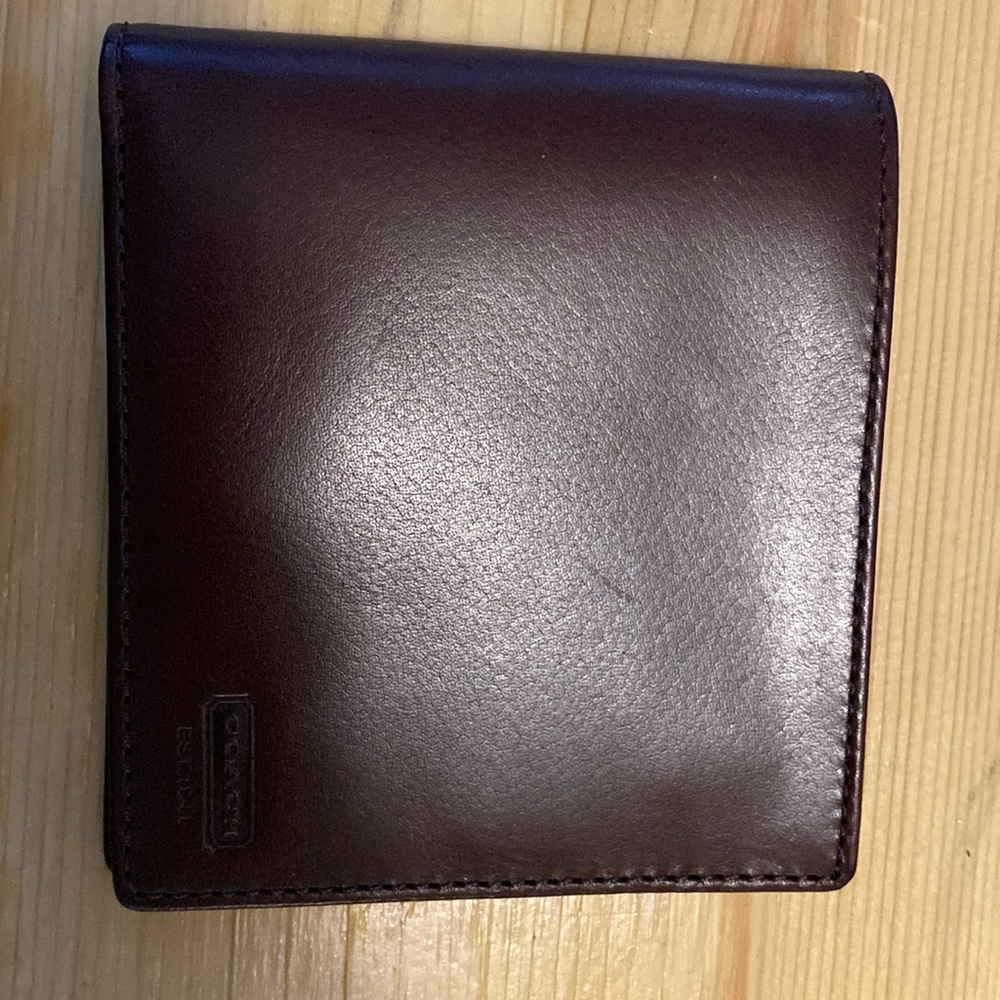 Never used brown leather wallet